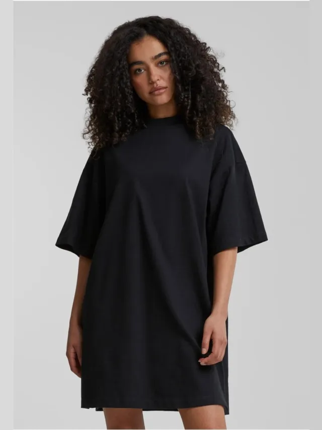 Urban Classics Organic Heavy Oversized Tee Korte jurk - XXL - Zwart