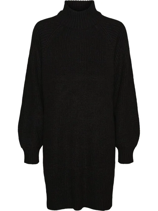 Noisy May NMTIMMY L/S KNIT DRESS NOOS Dames Trui Black