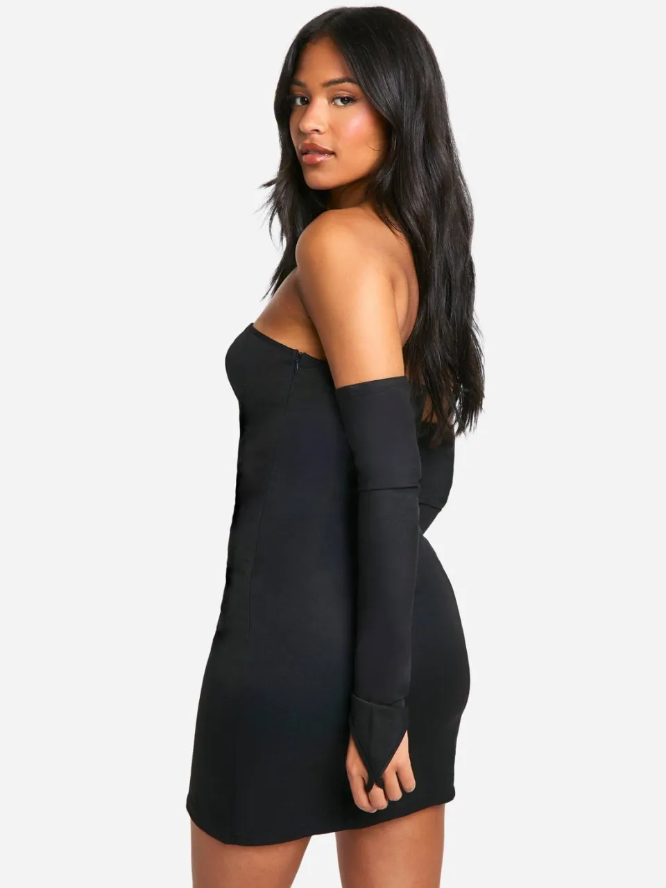 boohoo Dames Tall Belt Detail Tailored Mini Dress zwart, foto 2