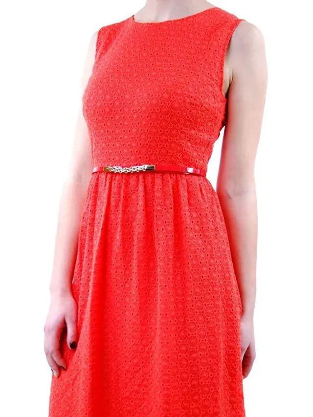 Ana Alcazar jurk 38 meloen rood