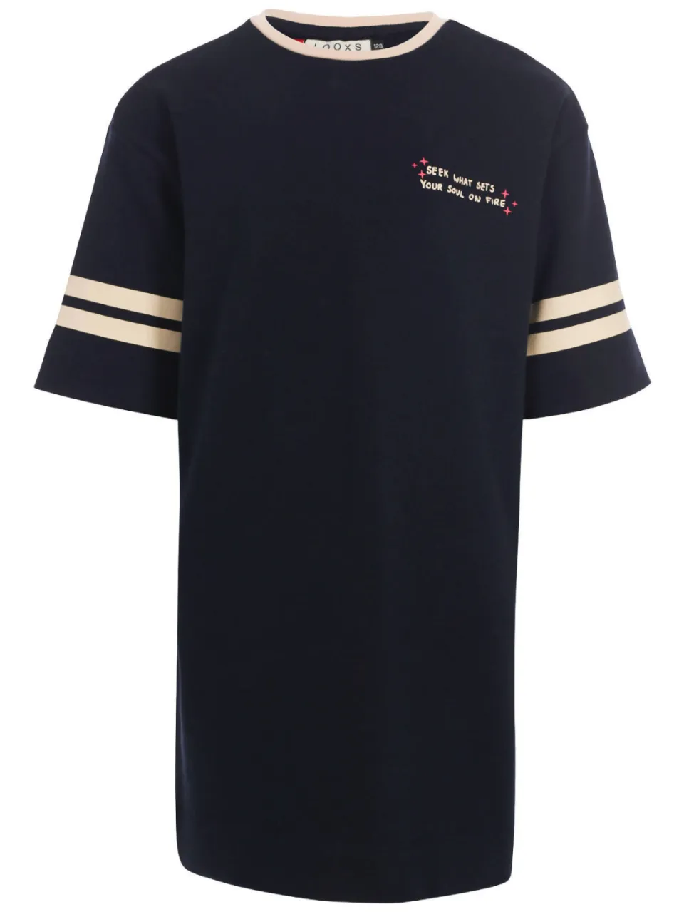 LOOXS sweatjurk met backprint donkerblauw, foto 2