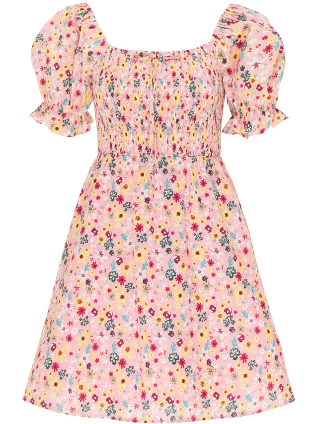 Mymo Zomerjurk Dames Roze Veelkleurig, foto 2