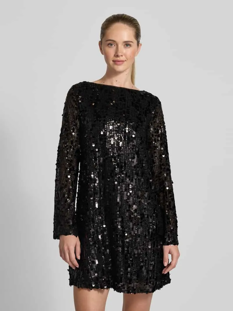 Jake*s Cocktail mini-jurk met all-over pailletten Zwart