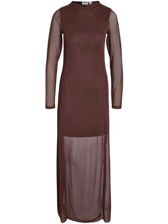Noisy May Maxi jurk NMMARIKA Coffee Bean1