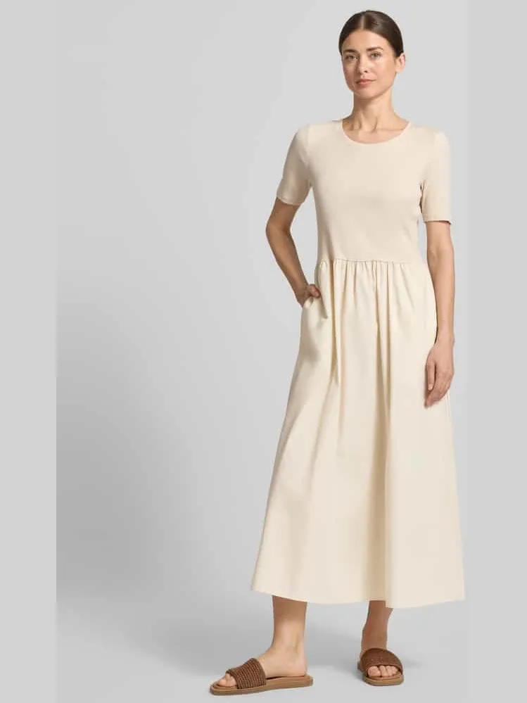 Christian Berg Woman Selection Midijurk met plissé-look Zand