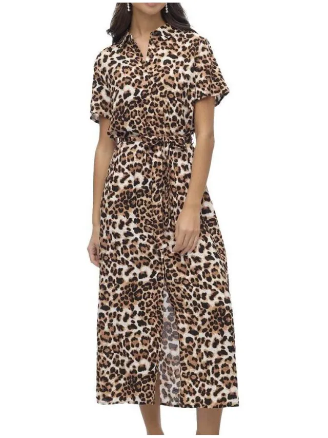 Vero Moda Lange Jurk Vero Moda Joy Beige