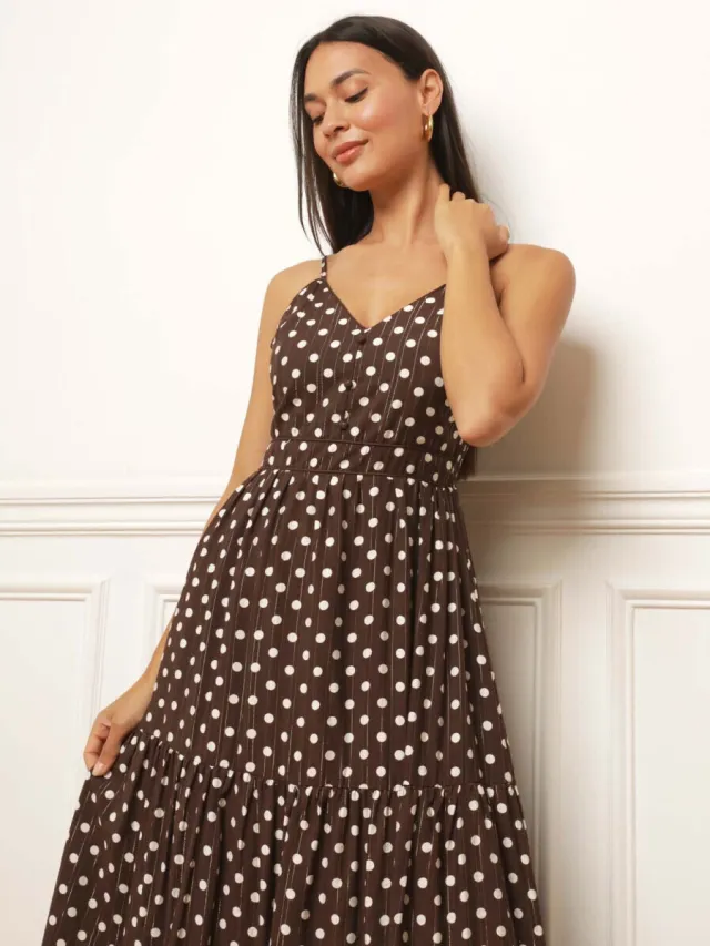 La Modeuse Jurk La Modeuse 78994_P188150 Bruin