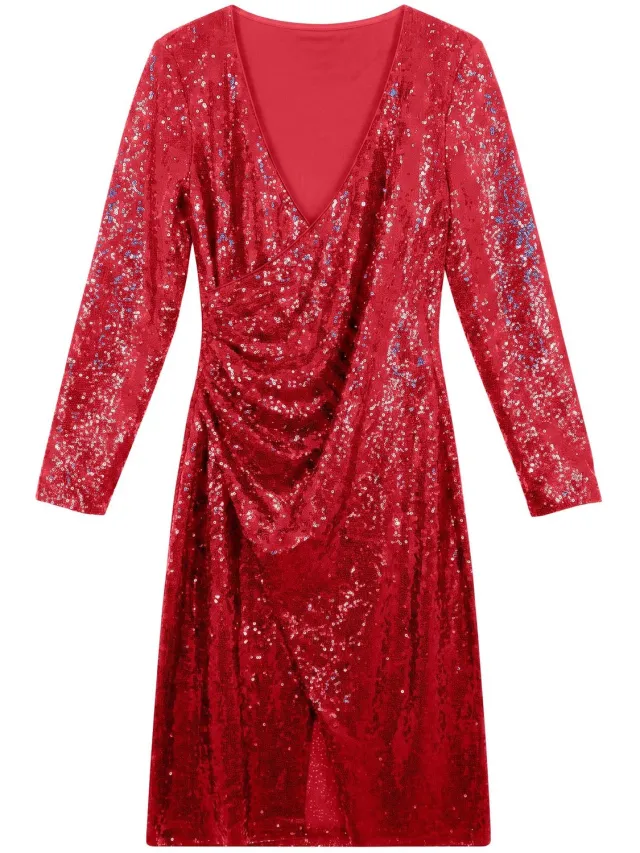 Vero Moda Jurk VMJUSTINA Midi-jurk Scarlet Sage 1
