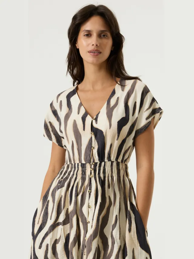 Garcia Jurk met print Wit