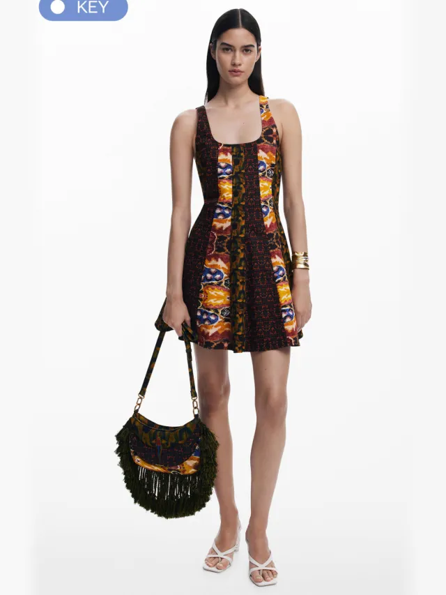 Desigual cocktailjurk multi