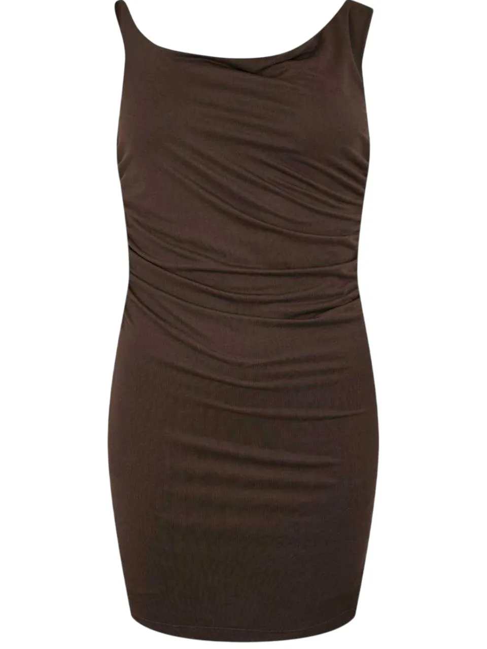 Jack Wills Mouwloze mini-jurk met col voor dames (Espresso) zwart/bruin, foto 2