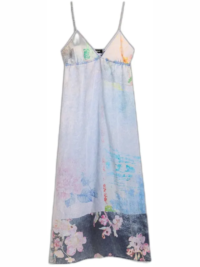 Desigual Lange jurk voor dames Desigual blauw