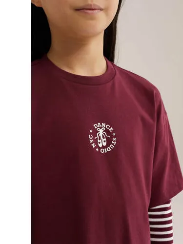 WE Fashion T-shirtjurk donkerrood, foto 5