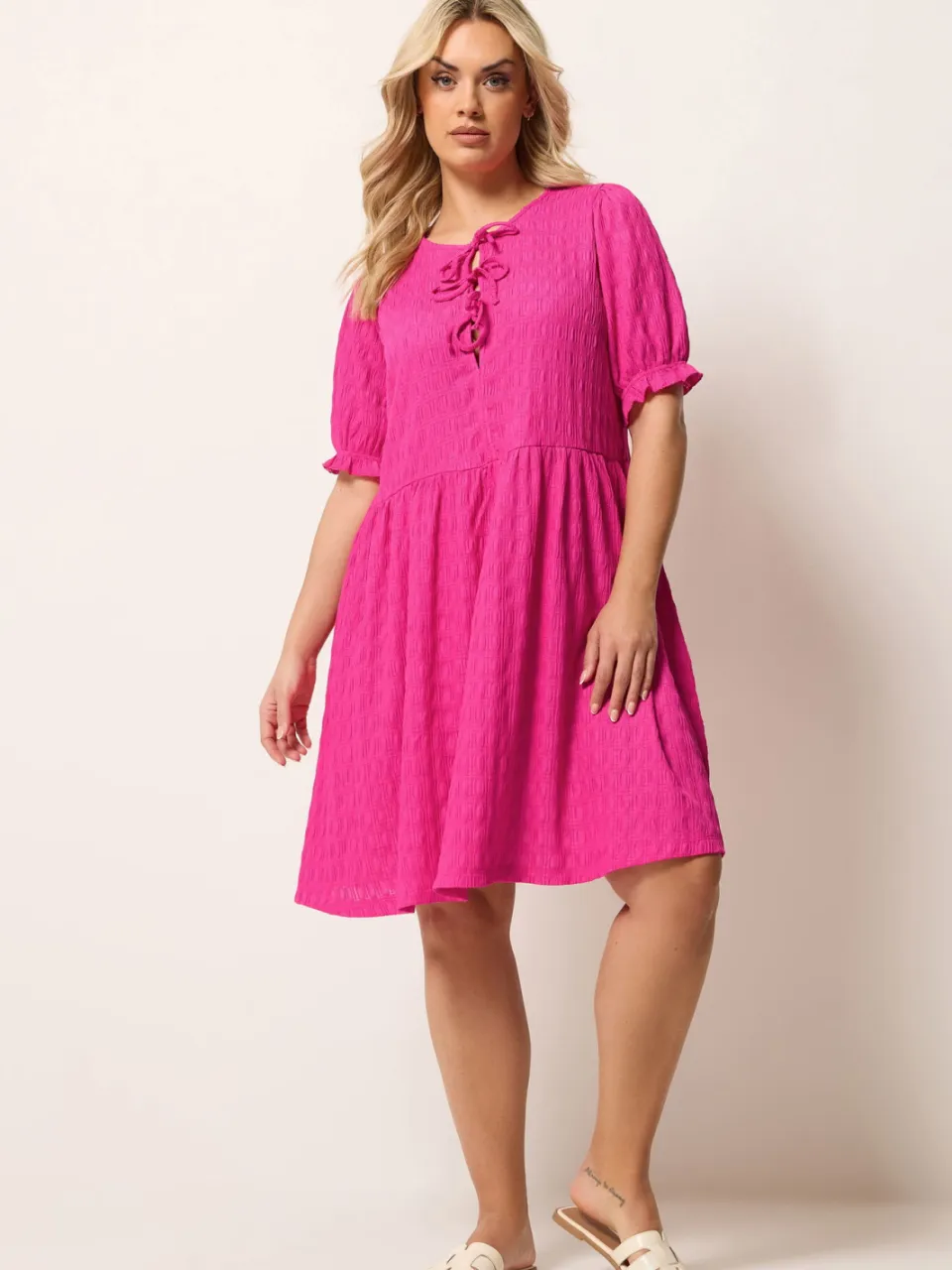 Yours Roze Minijurk Met Strik Voor, foto 2