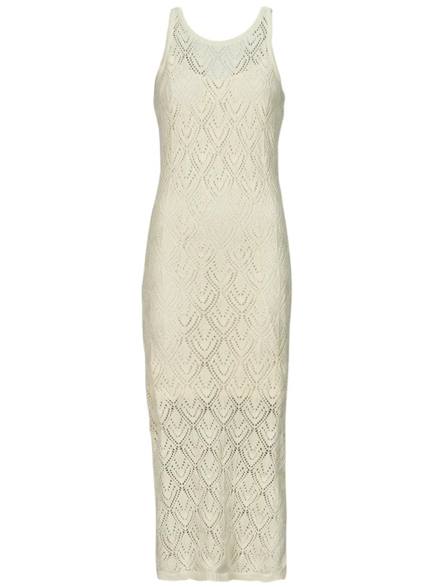 Vero Moda Lange Jurk Vero Moda VMRIVIERA Beige