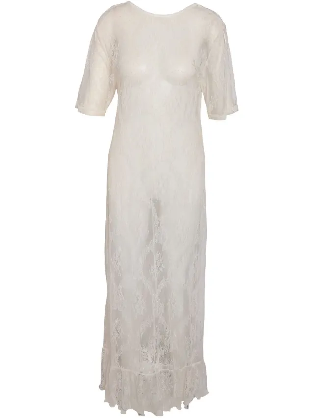 Noisy May Maxi jurk NMLUCIA KANT Cloud Dancer