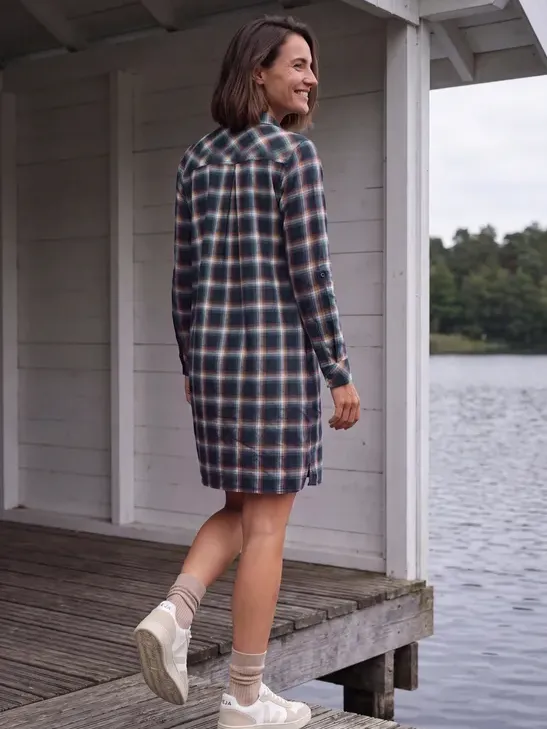 cecil Knie-lange jurk met ruitjespatroon blauw, foto 2