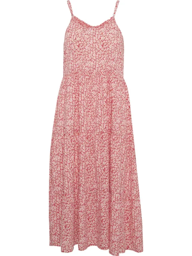 Saint Tropez EdaSZ Maxi Strap Dress Dames Jurk True Red Florals