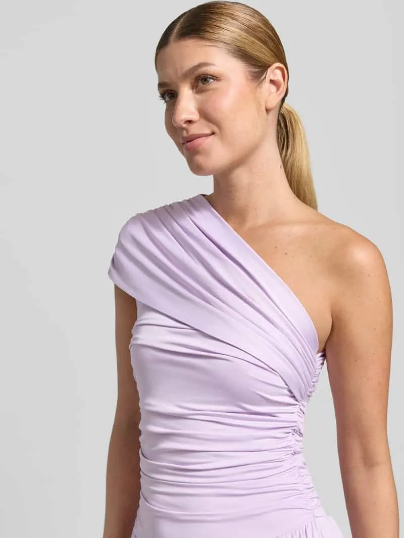 Yas Cocktailjurk in one-shoulder look model 'WINJA' lila, foto 5