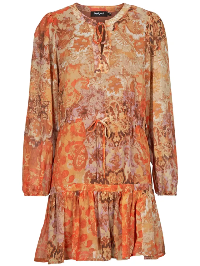 Desigual Korte Jurk Desigual BOHOSHORT Oranje