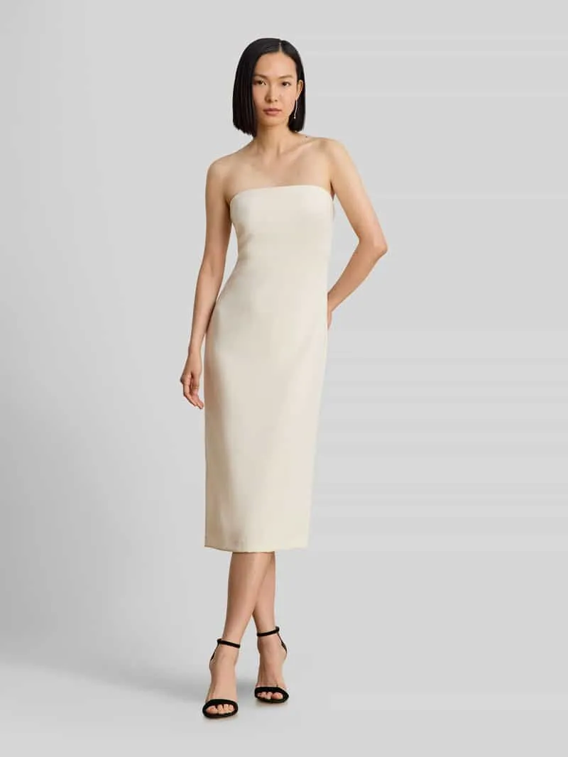Lauren Ralph Lauren Nauwsluitende cocktailjurk met pijpsplit Beige