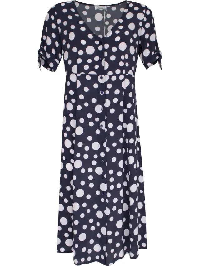 PRINCESS GOES HOLLYWOOD witte bollen jurk Blauw