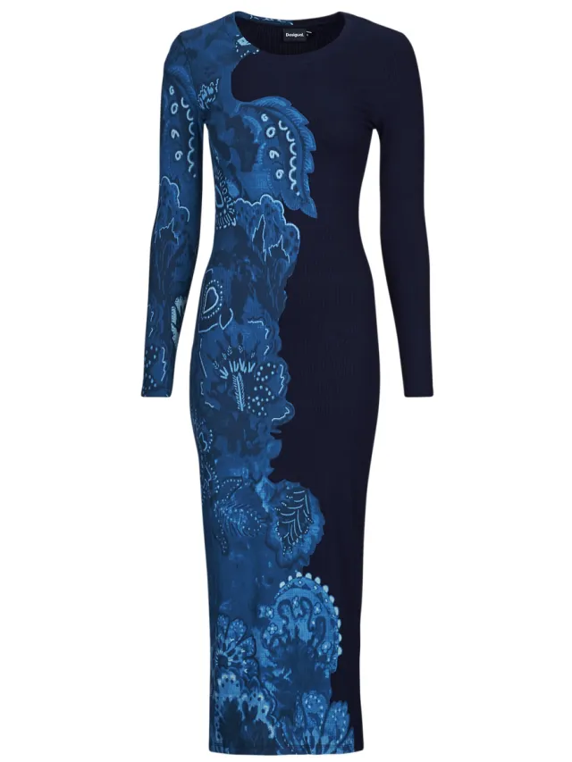 Desigual Lange Jurk Desigual LIMBANI Blauw