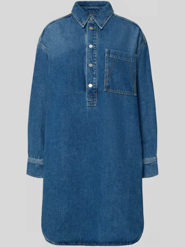 ARMEDANGELS oversized spijkerjurk jeansblauw, foto 2