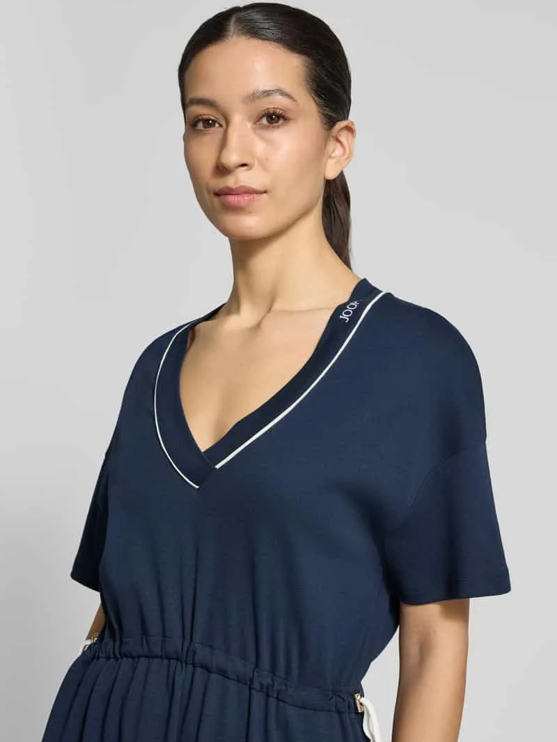 Joop! midi-jurk met verstelbare taille model 'Tomika' marineblauw, foto 4