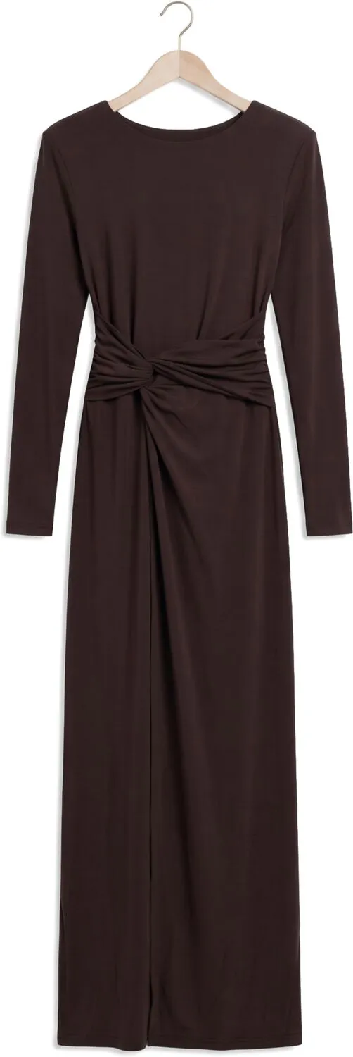 Freebird Donne maxi jurk bruin, foto 3
