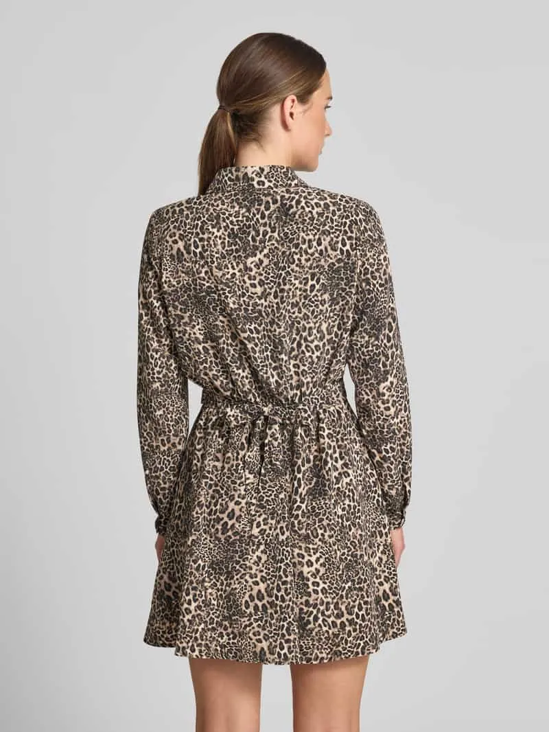 Apricot Overhemdjurk in all-over look met riem zwart, foto 5