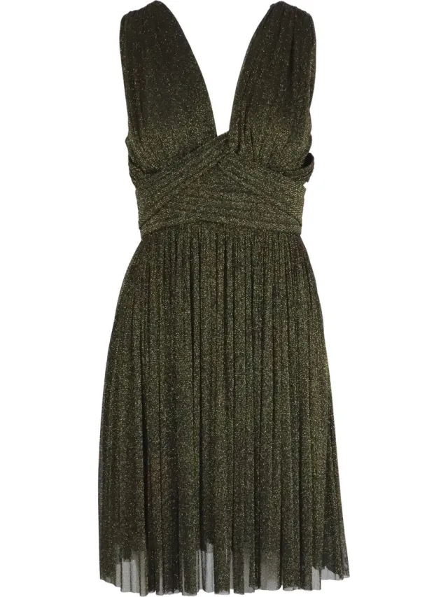 Nenette • korte jurk Auri in zwart met goud • maat XS (IT40)