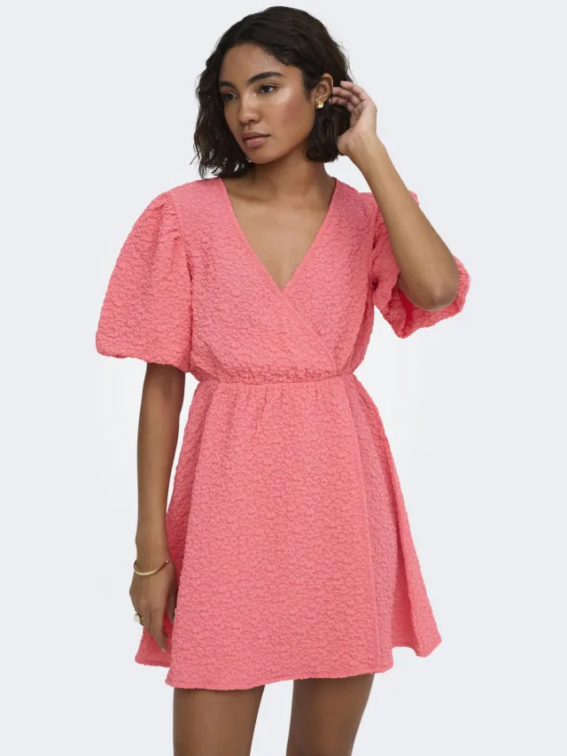 Only mini jurk - roze