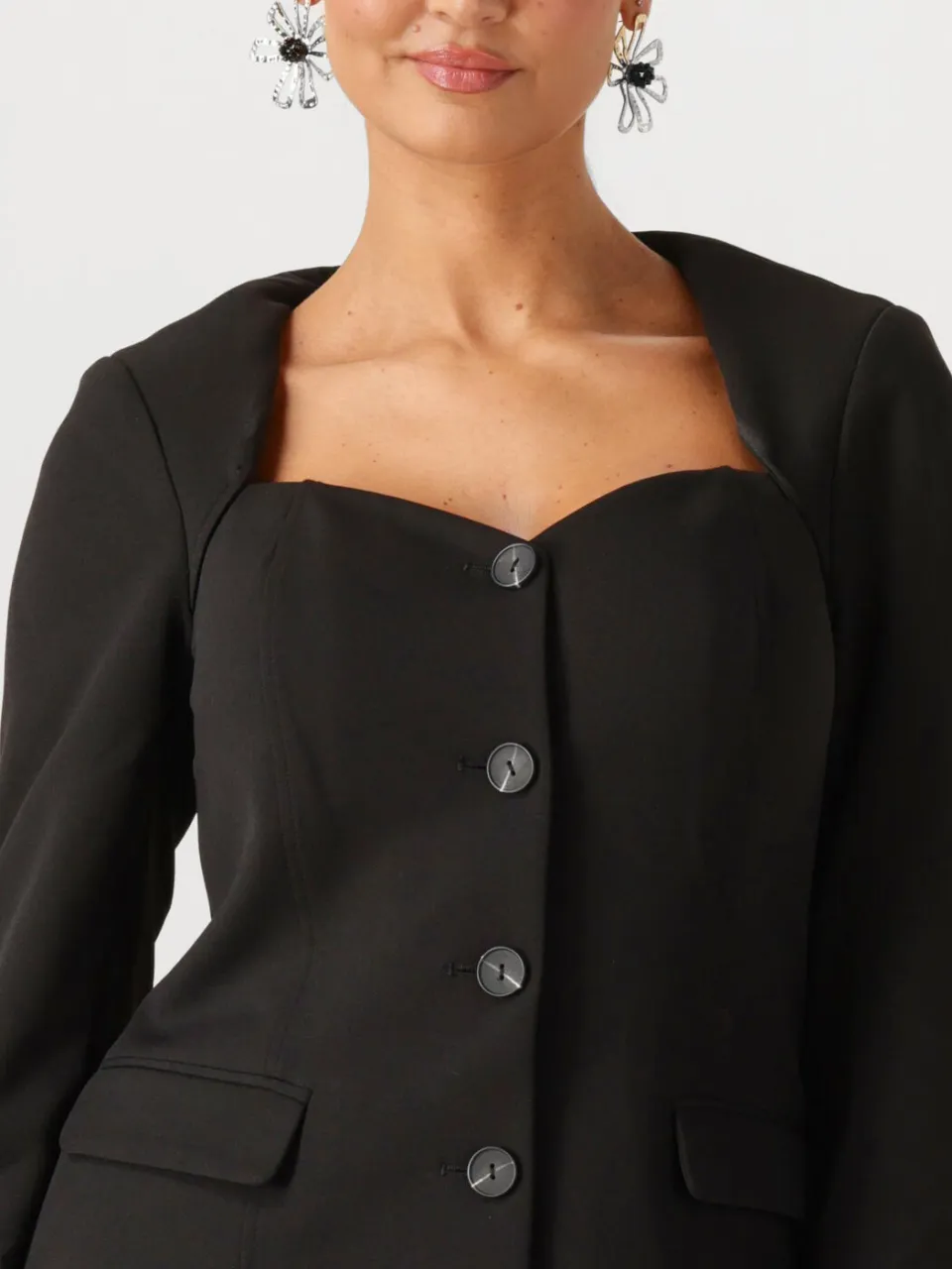 Y.A.S. YAS Dames Jurken Yasfavo 7/8 Blazer Dress - Zwart, foto 4