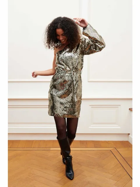 Lofty Manner Dress lotta goudkleurig Geel