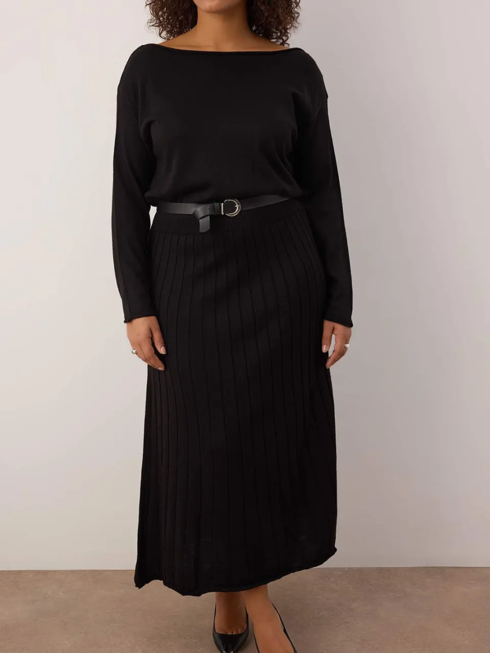 Turkishsouq Curve Dames Rechte Maxi Lange Dag/Nacht A-lijn Jurk Plus Size zwart, foto 2