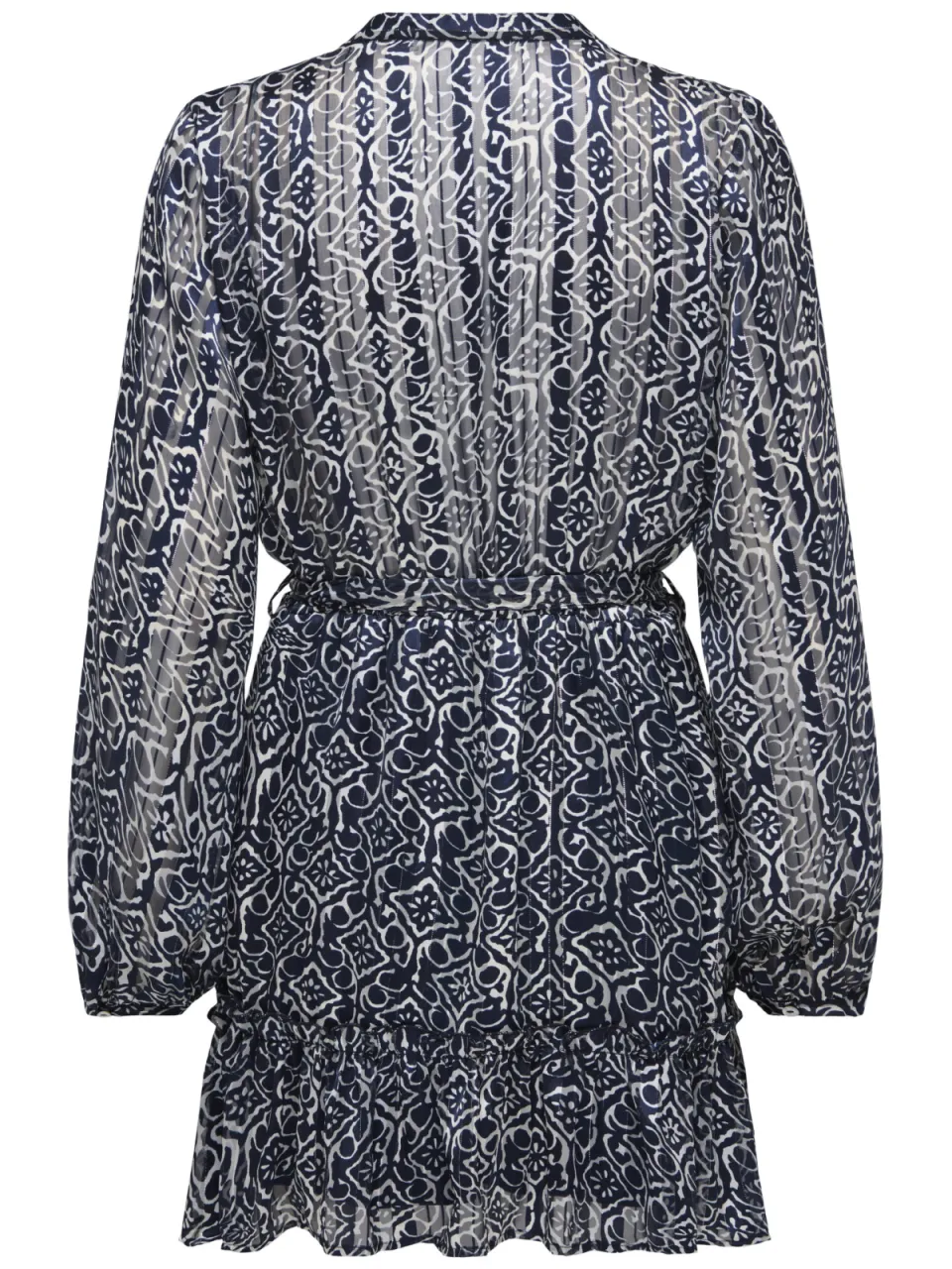 Only zomerjurk met paisley print met lurex blauw, foto 3