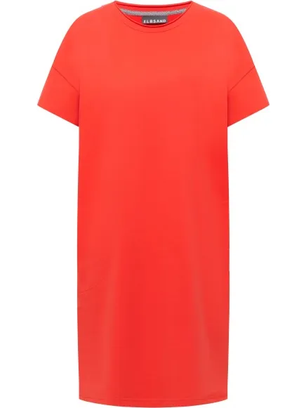 ELBSAND Women's Telma - Jurk, rood