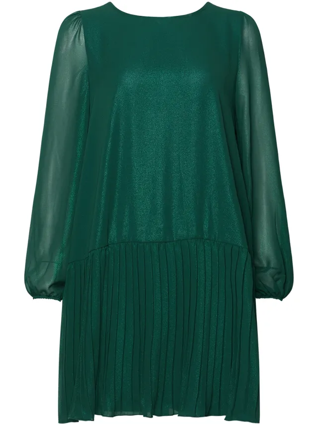 Noella Dagmar Lurex-jurk in groen