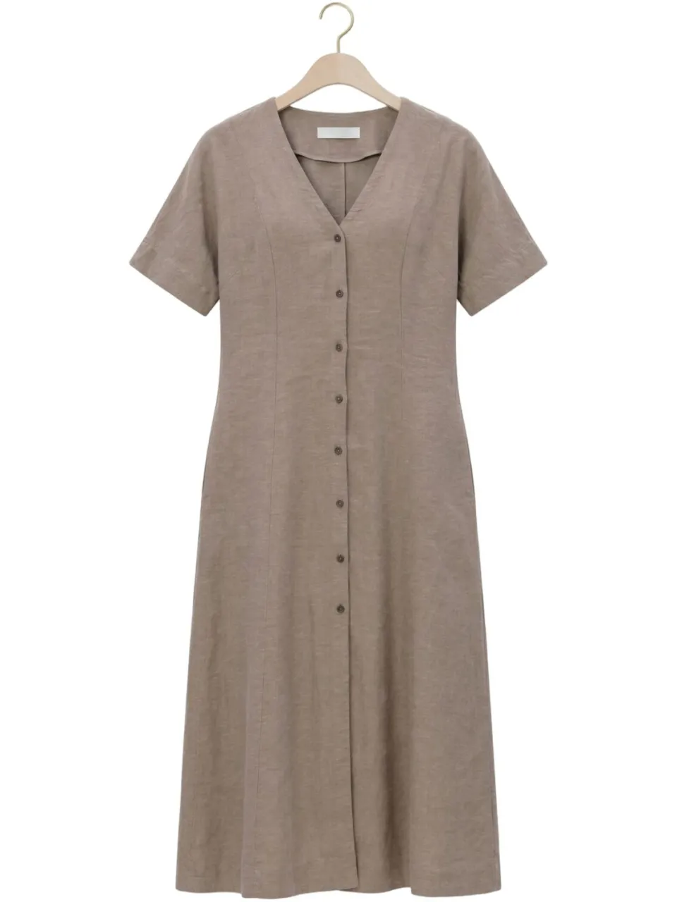 MSCH Copenhagen Dames Jurken Mschviana Ginia 2/4 Dress - Beige, foto 2