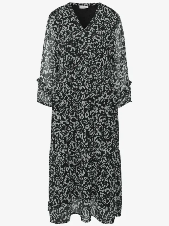 Street One Studio Chiffon midi-jurk met print zwart, foto 3