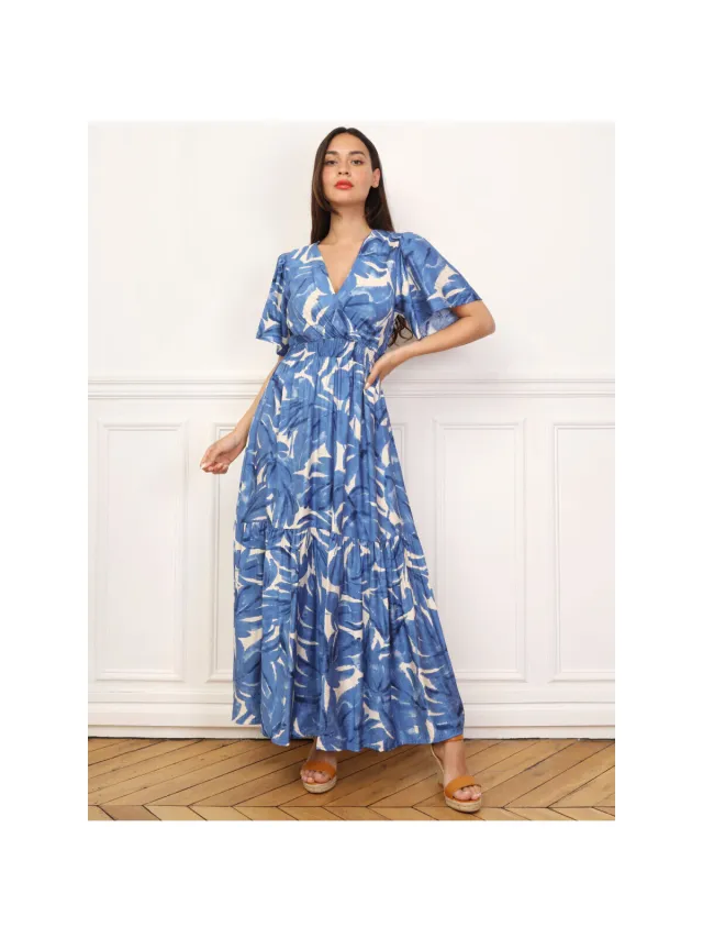 La Modeuse Jurk La Modeuse 71011_P166390 Blauw