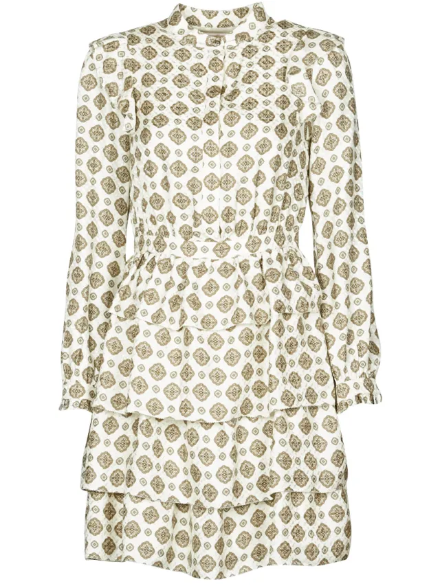 MICHAEL Michael Kors Korte Jurk MICHAEL Michael Kors LUX MEDLN PINDOT DRS Beige