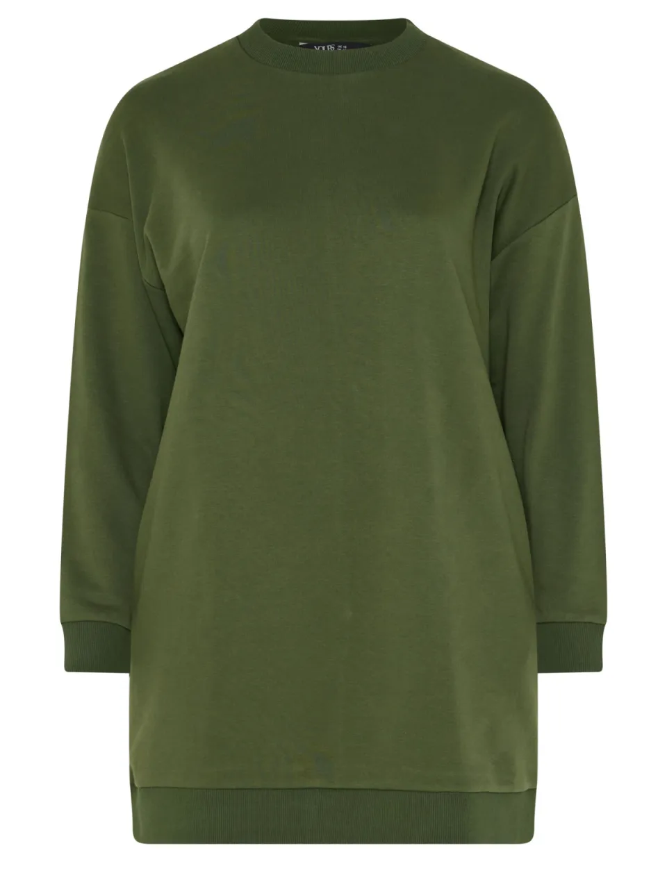 Yours Kakigroene Sweatshirt Minijurk-52, foto 3