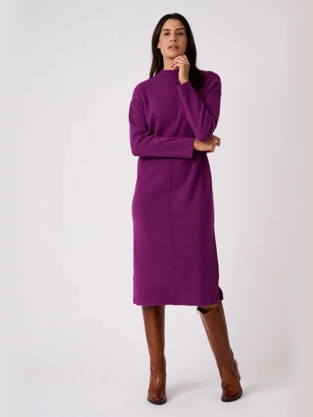 Damart Thermolactyl gebreide jurk - Dames - Roze