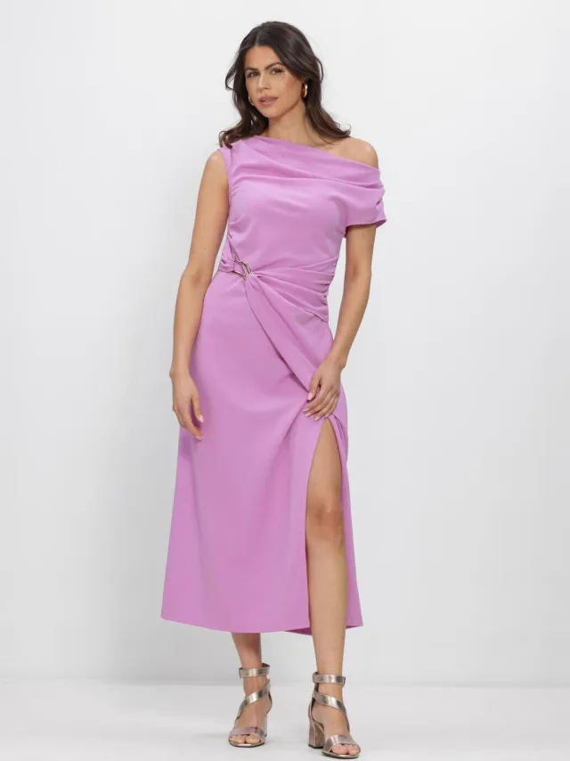 Freebird Dames Jurken F-jer-pes-crepe-26-1 - Lila