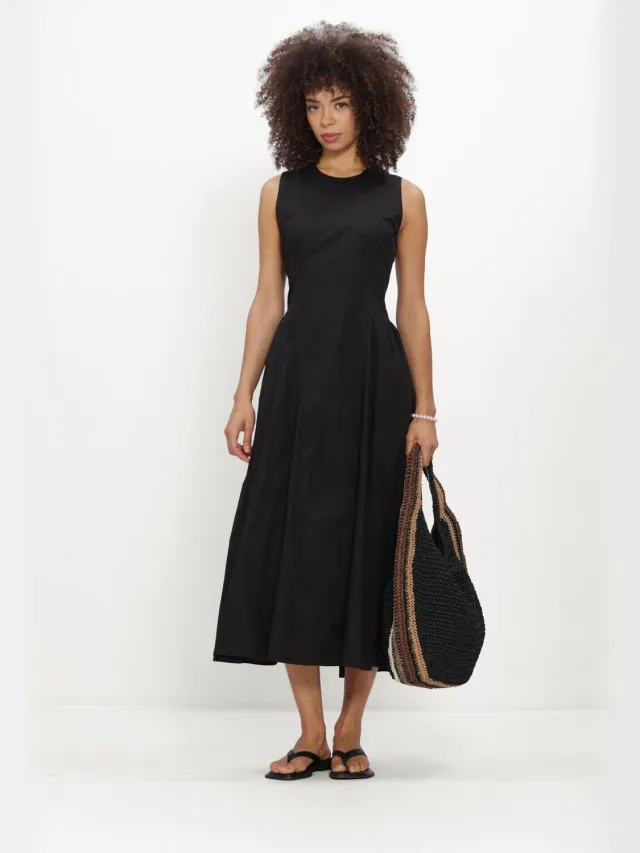 NEO NOIR Dames Jurken Zora Poplin Dress - Zwart