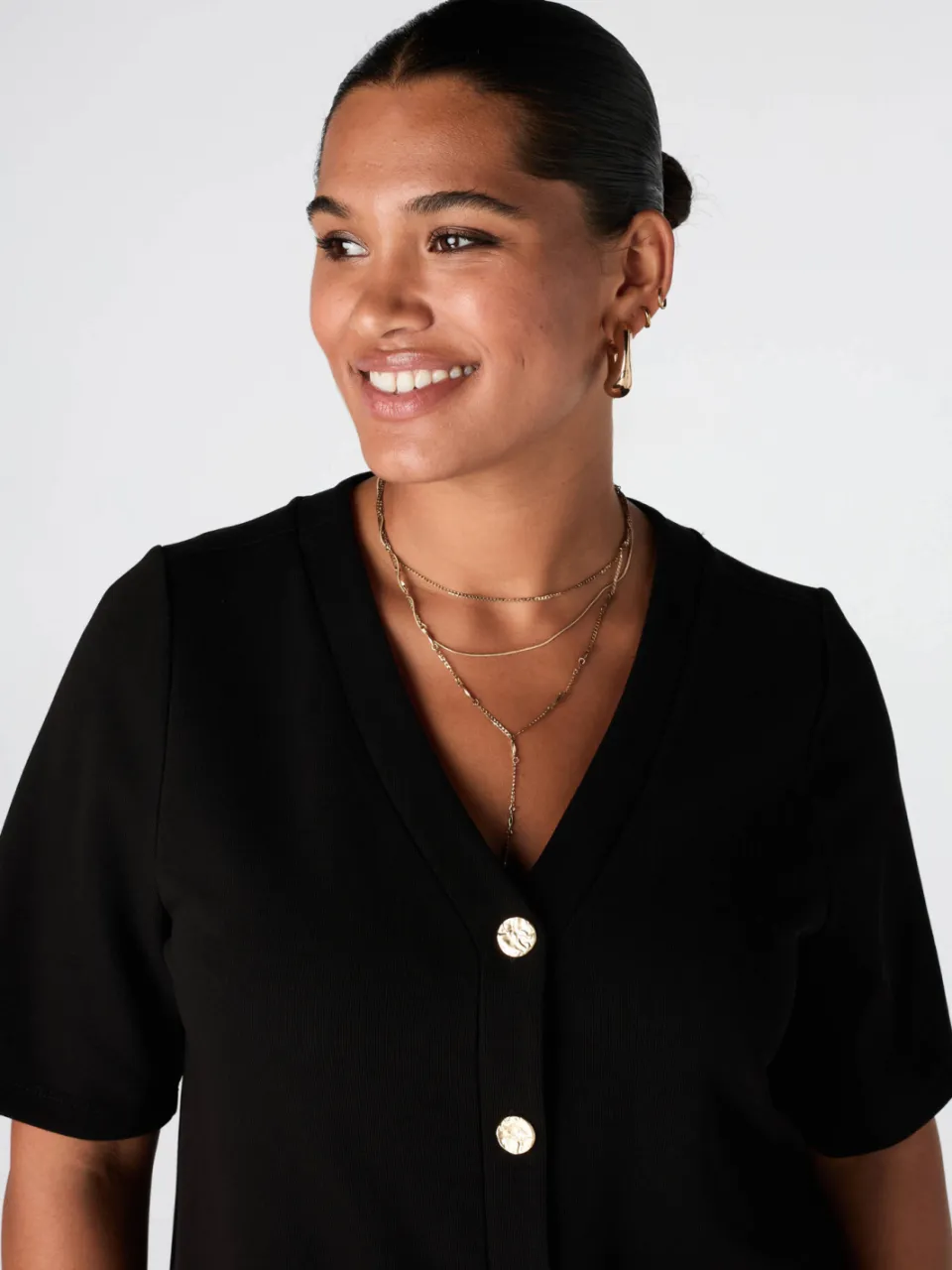 MS Mode korte jurk Plus Size - zwart, foto 6