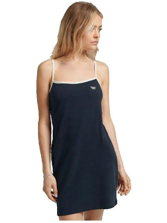 Superdry Jurk Superdry Vintage Cami Blauw