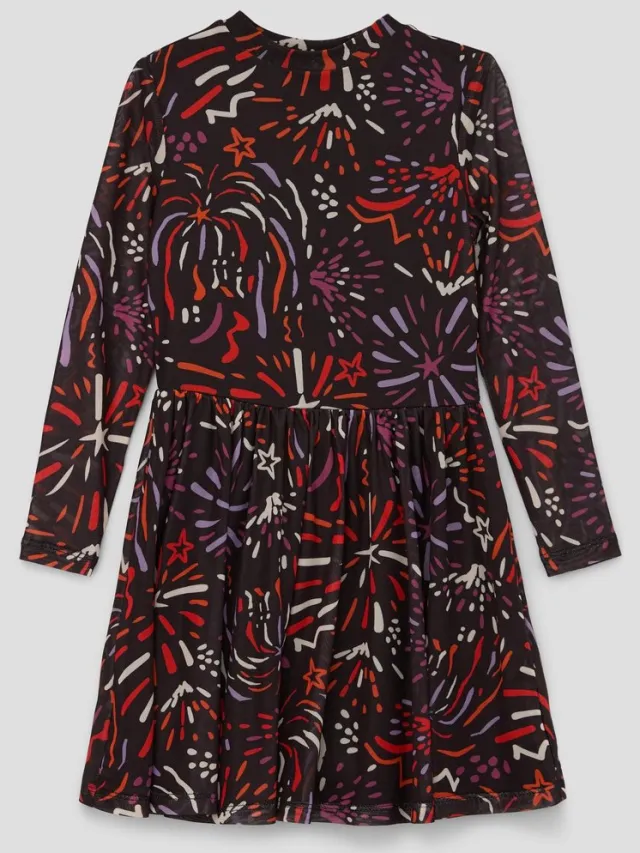 S.Oliver female - Korte mesh jurk zwart
